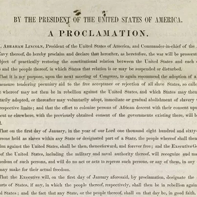 Proclamation Act Project Was Lincoln Really a